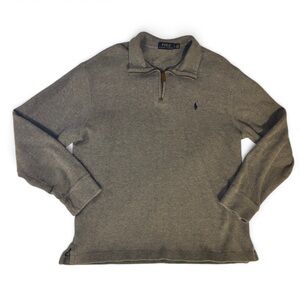 Men’s Polo Ralph Lauren Gray Large Pullover Sweater 100% Cotton